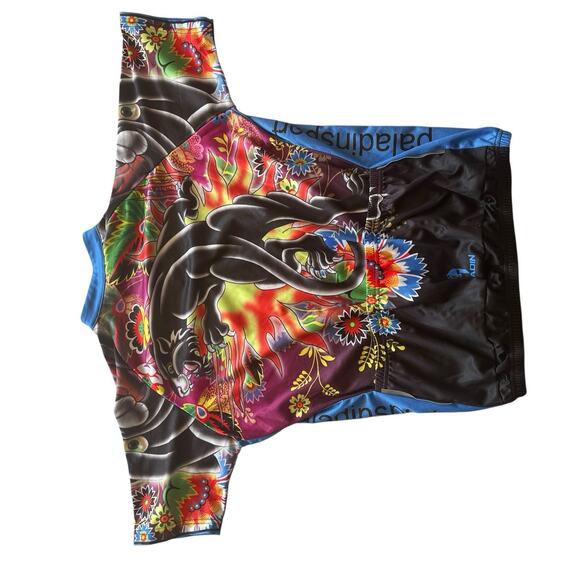 Paladin Sport Hype Drip Panther Cycling Jersey Women Size XL Bold Print Sporty - Picture 5 of 11